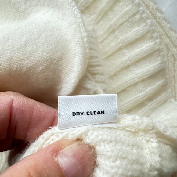 NWT The Cashmere Project Zip Textured Bomber Sweater in Frost White - Picture 9 of 12